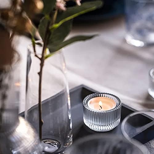 Şeffaf Camdan 5'li Zarif/İstiflenebilir Tealight Tutucu 3,5 cm (5'li Paket) - Stockland tarafından satılır