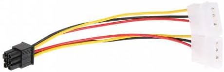 6 Pin Power Kablo 6 Pin to 2 Molex PCIE Ekran Kartı Güç 6pin
