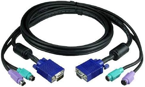 Alternative view of PS2 KVM SWITCH Kablosu Dişi Erkek VGA Erkek PS2