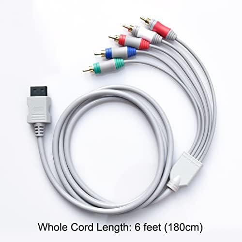 Wii U Multi Out 5RCA 480P HD Ses Video Kablosu 6 Ayaklar için Wii için Bileşen Kablosu