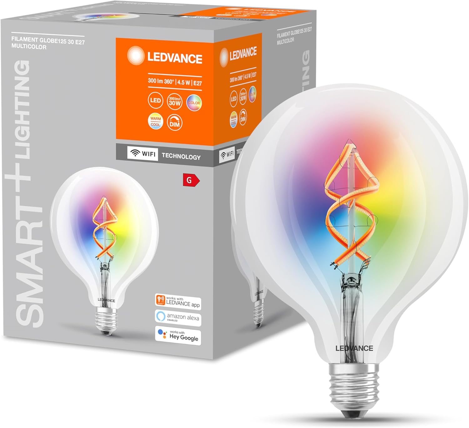 Wifi teknolojili akıllı LED lamba, E27, RGB