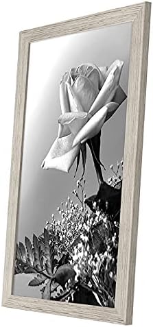 12x18 Poster Çerçevesi Driftwood - Cilalı Pleksiglaslı Kompozit Ahşap - Duvar için Yatay ve Dikey Formatlar Dahil Asma Donanımı ile