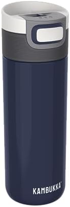 Alternative view of Termos Kupa 500 ml - Paslanmaz Çelik Kahve Kupası - Sızdırmaz ve Sızdırmaz - Yalıtımlı Kupa, Seyahat & Kahve Kupası - 9 Saat / 18 Saat Soğuk Tutar - Model ETNA DENIM BLUE