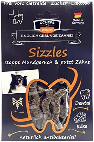 QCHEFS Sizzles | Diş Bakımı | Tartar Giderici | Küçük | Orta ve Büyük ve Alerjisi İçin | Ağız Kokusu ve Diş İltihabı Tedavisi | Sizzles | Sizzles | Sizzles | Anti-Bakteriyel