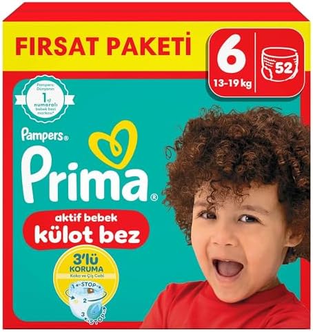 Külot Bebek Bezi 6 Numara 52'li 15+ kg Fırsat Paketi
