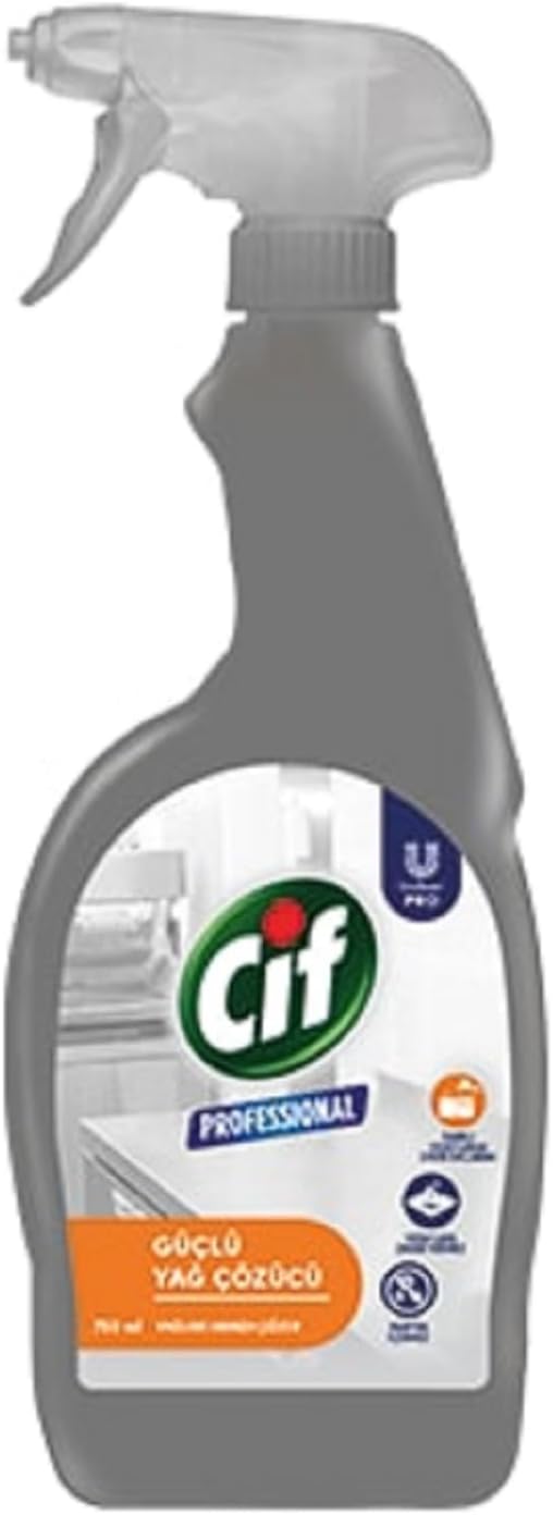 Cif Profesyonel Güçlü Yağ Çözücü Sprey 750 ml