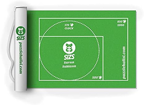 SIZS Puzzle Halısı 1000’lik den 6000'liğe Kadar Farklı Boyutlar | Askılı Çanta | Puzzle'ı Sar Sakla ve Açtığında Kaldığın Yerden Devam Et (1000'lik)