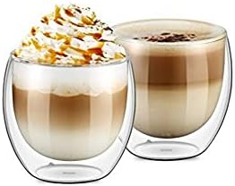 NETAVANTAJ Çift Camlı Espresso Shot Bardak Seti 4 Adet 80ml
