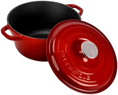 Alternative view of Döküm Yuvarlak Tencere Döküm Demir Kapak New Serisi Çap 26cm. Kırmızı