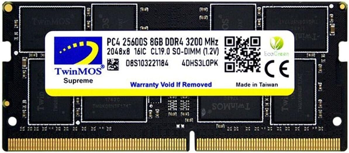 Alternative view of Ddr4 8gb 3200mhz Notebook Ram