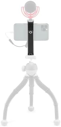 Alternative view of GripTight 360 Phone Mount, Kompakte und robuste Smartphone-Halterung mit 1/4-20"-Gewinde und doppelter Zubehörschuhhalterung, Geeignet für Smartphones von 6,7 bis 8,8 cm, Schwarz