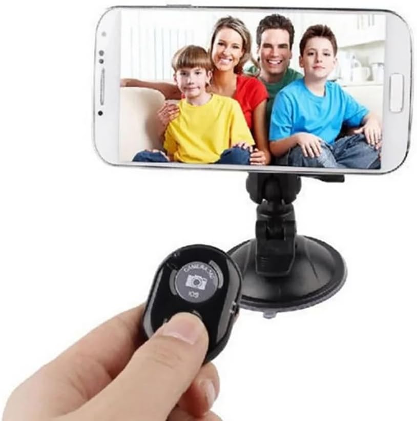 Bluetooth Uzaktan Kumanda Pilli Tüm Telefonlara Uyumlu Video Selfie Ve Fotoğraf Çekme Siyah