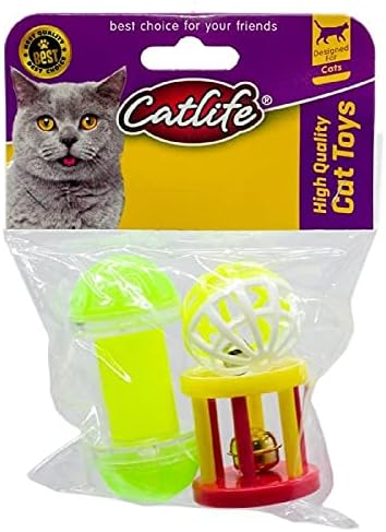 202471-Catlife Zilli Kedi Oyuncağı 3'lü Paket