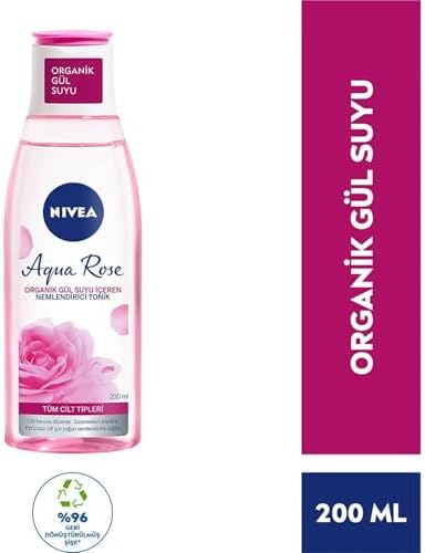 Alternative view of Aqua Rose Organik Gül Suyu İçeren Nemlendirici Tonik (200 ml), Tüm Cilt Tipleri İçin, Gözenek Arındırıcı, 24 Saat Yüz Nemlendirici
