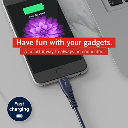 Alternative view of USB C - Lightning Kablosu, Tip C - Yıldırım Kablosu, USB C Şarj Cihazı, MFi Onaylı, Hızlı Şarj Cihazı, 13/12 Pro Max/11/X/XS/XR, iPad,, 4 Ft. (Lacivert) için Şarj Kablosu