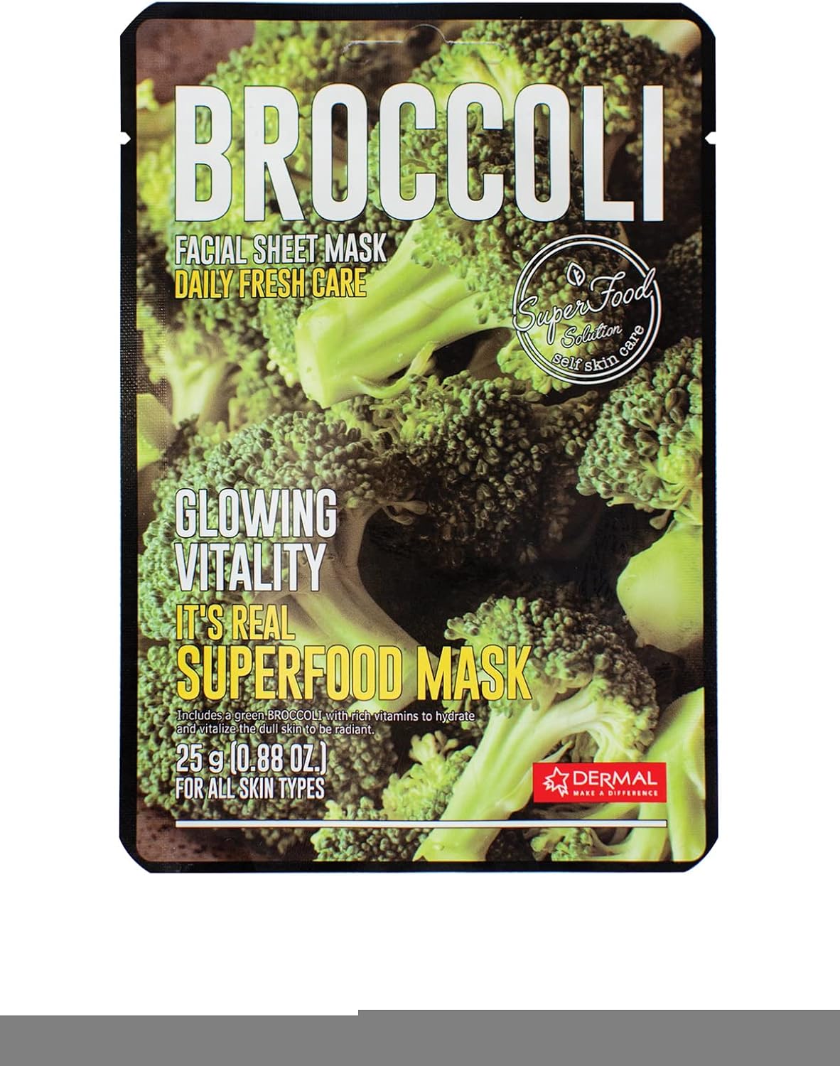 Alternative view of Dermal Its Superfood Brokoli Aydınlatıcı Yüz Maskesi Karma Tek Ebat