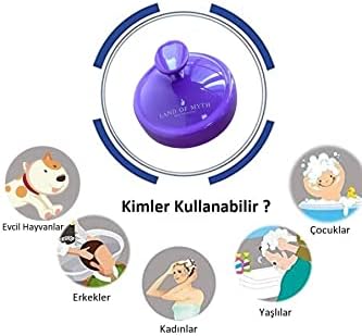 Alternative view of LAND OF MYTH -Lom1036 Yumuşak Silikon Dişli Saç Derisi Masaj Şampuan Duş Fırçası Yetişkin Çocuk Evcil Hayv (MOR)
