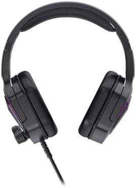 HT403 3.5mm + USB Kablolu Kulak Üstü RGB Aydınlatmalı Gaming Kulaklık Siyah