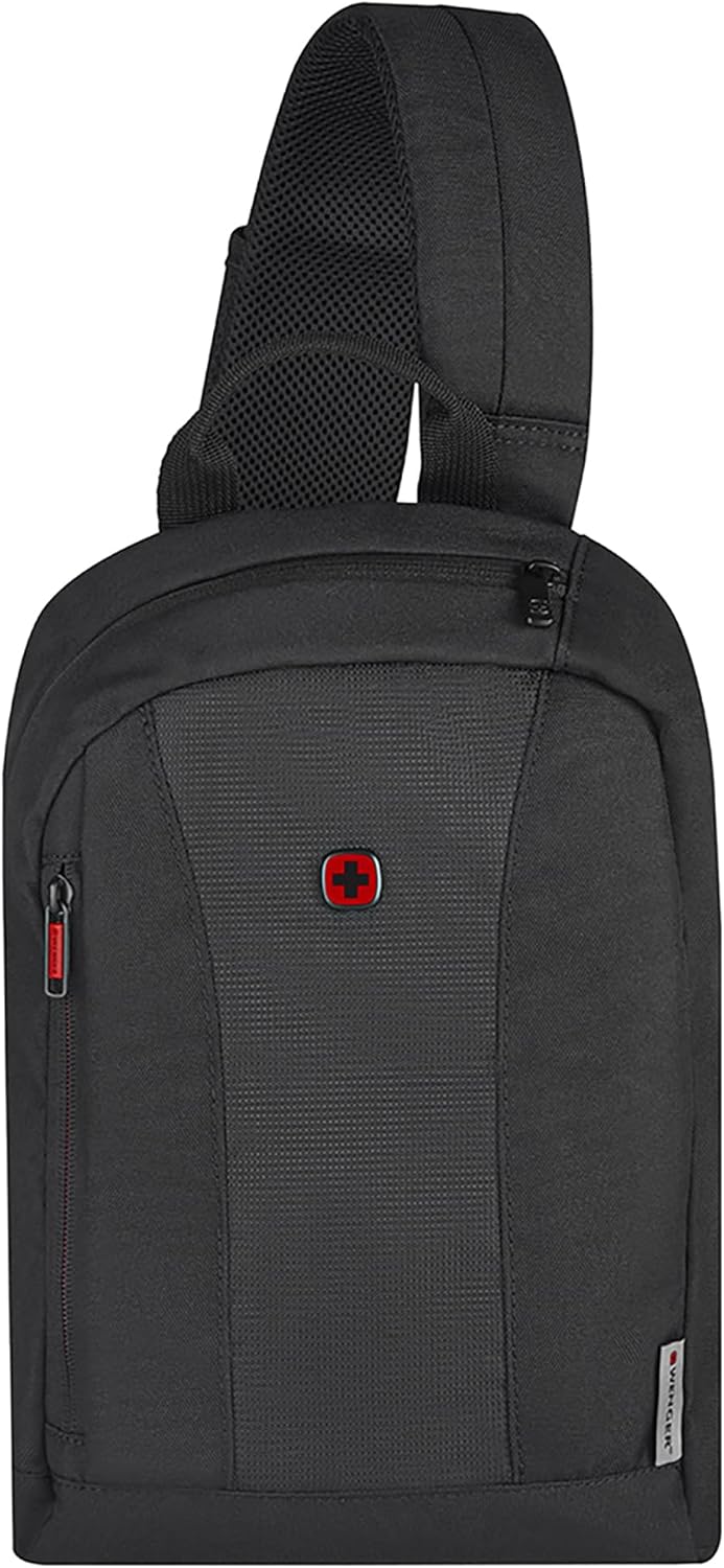 WENGER 611876 - Monosling Omuz Çantası 36 cm Siyah, Siyah, Ölçü Birimi, Rucksack