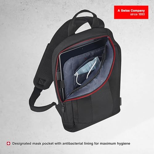 Alternative view of WENGER 611876 - Monosling Omuz Çantası 36 cm Siyah, Siyah, Ölçü Birimi, Rucksack