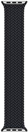 Alternative view of Series 7 45mm için Kordon, (Medium Size, 147mm) Braided Solo İlmik Kayış Siyah [ Series 7 45mm ile Uyumlu Kordon - Siyah]
