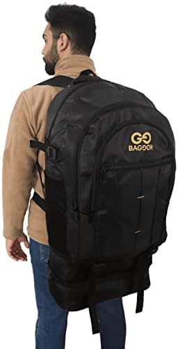 Alternative view of Baggor 90 Litre Körüklü + Su Geçirmez Çok Gözlü Laptop Bölmeli Destek Kemerli Erkek Bayan Okul-Kampçı-Seyahat-Dağcı--Trekking Sırt Çantası