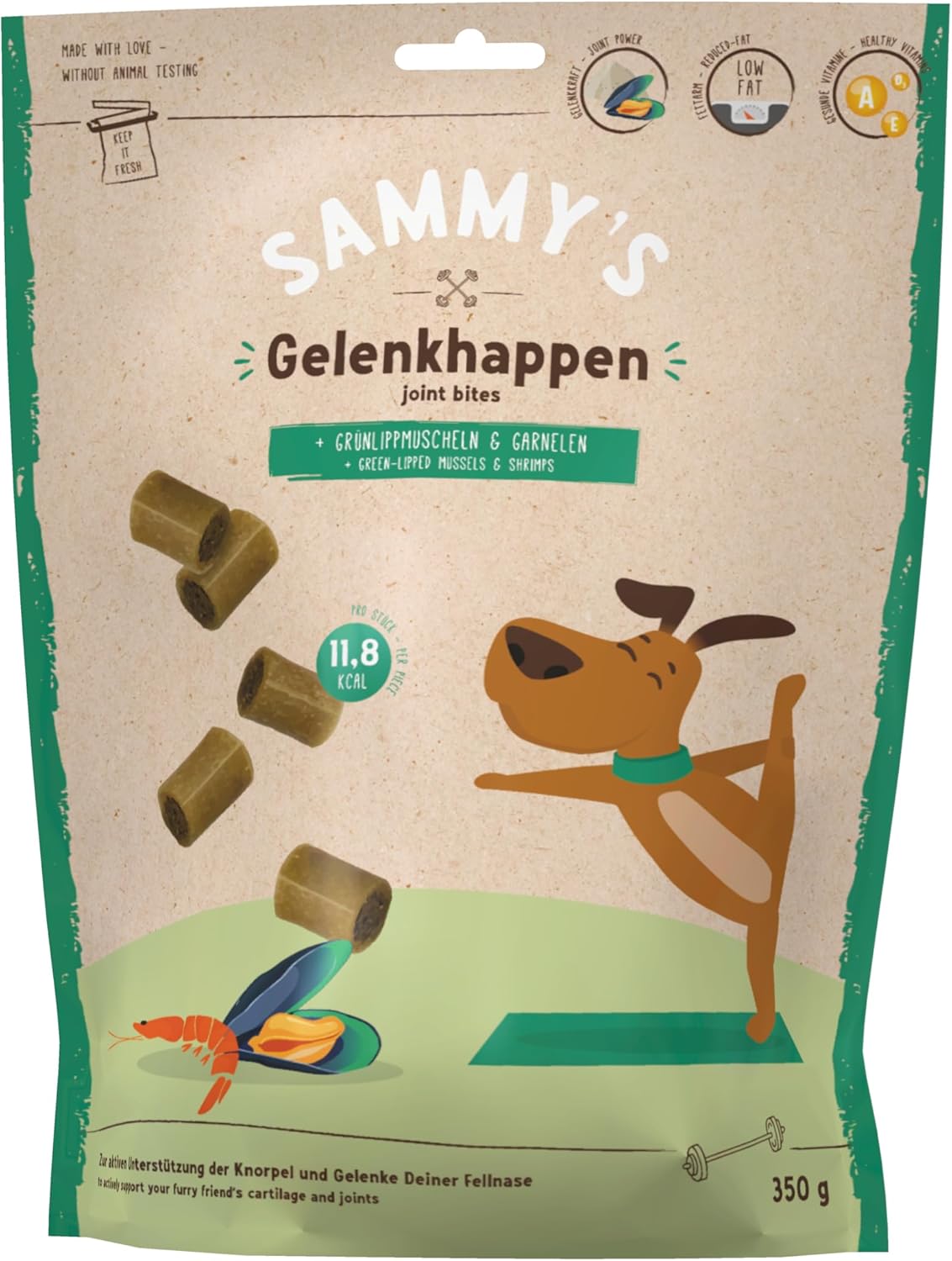 Sammy´s eklem happen | köpekler için fonksiyonel atıştırmalık | kıkırdak ve eklemleri aktif desteklemek için | 1 x 350 g
