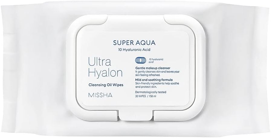 Alternative view of Hyalüronik Asitli, Yağ Bazlı Makyaj Temizleme Mendili Super Aqua Ultra Hyalron Cleansing Oil Wipes
