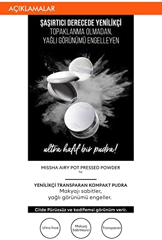 Alternative view of Kızarık Görünümü Azaltarak Makyajı Sabitleyen Ultra Hafif Pudra Airy Pot Pressed Powder (Mint)