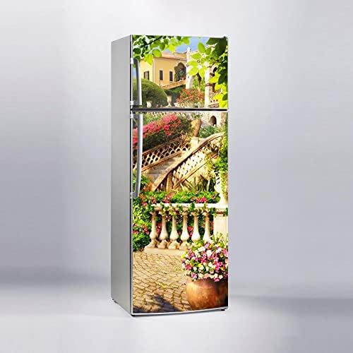 Buzdolabı Kaplama Dolap Kaplama Etiketi 3D Bahçe Balkon