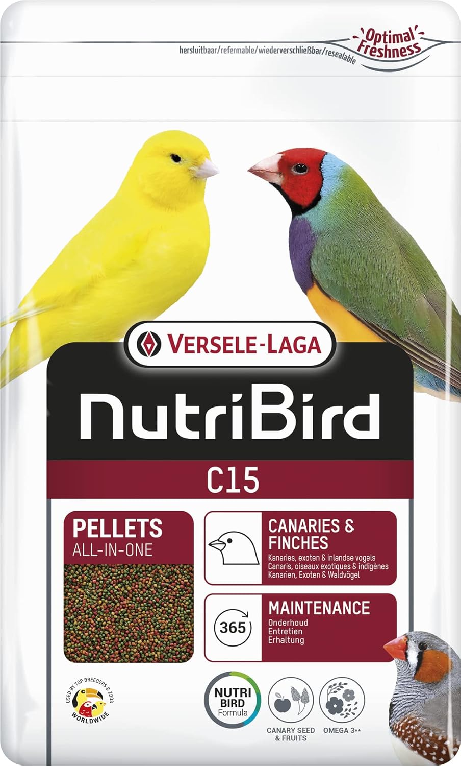 Alternative view of Versele-laga Nutribird C15 Kanarya Pelet Yem 3 Kg, 808-422106