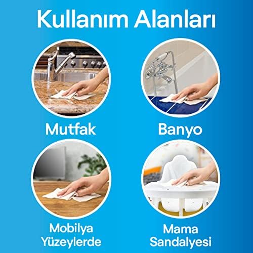 Pratik Yüzey Temizleyici Antibakteriyel Islak Mendil Turunç Bahçesi (1 x 72 adet)