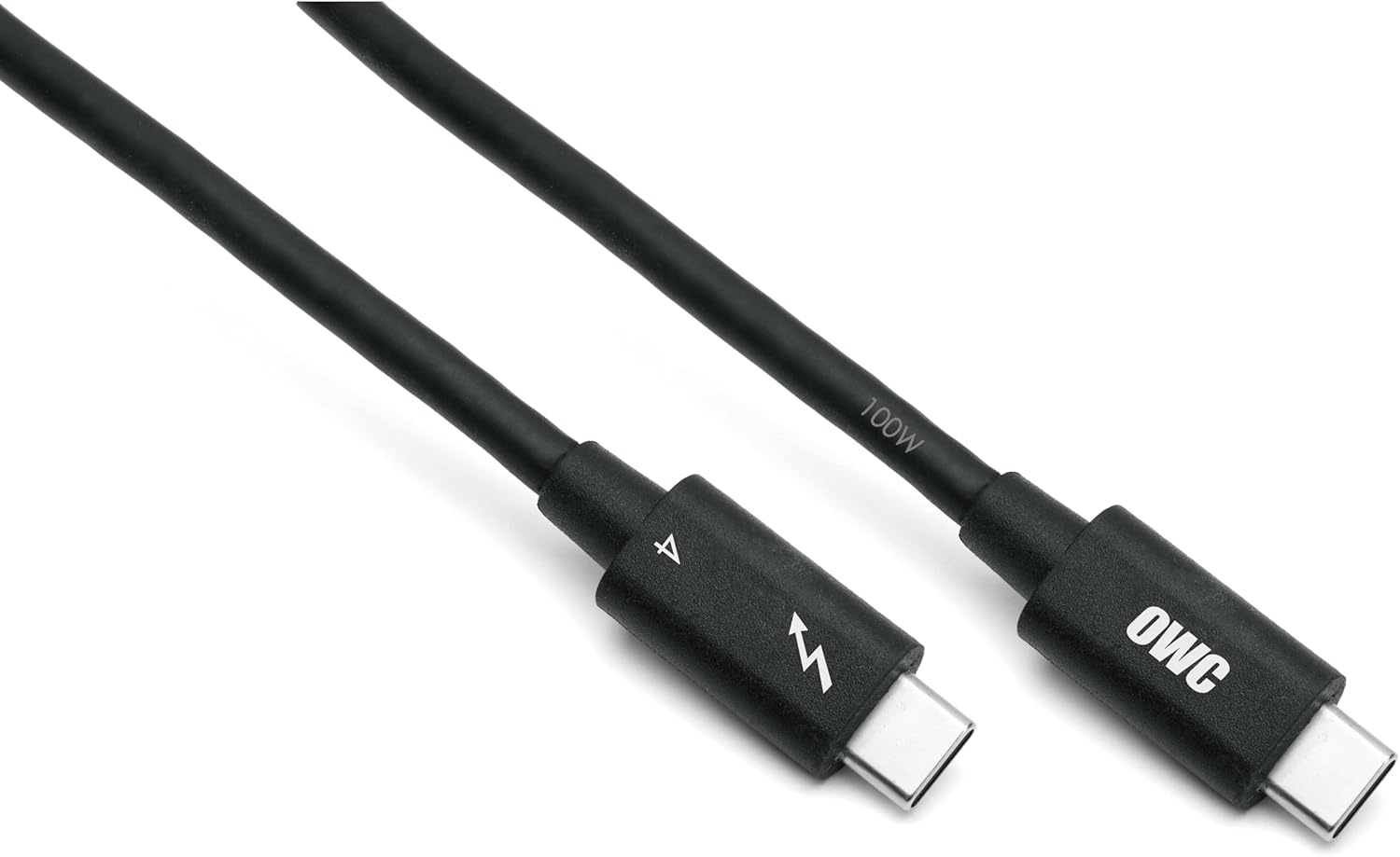 Alternative view of OWC - 2,0 m Thunderbolt 4 / USB-C kablosu - Tüm Thunderbolt 3 ve 4, USB-C ve USB4 cihazları için tam fonksiyonel, 40 Gb/s'ye kadar, 100 Watt, 20 V/5 A, 8K Thunderbolt veya USB-C ekran ile uyumlu