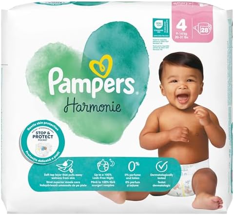 Alternative view of Pampers Harmonie Bebek Bezi İkiz Paket 4 Beden 28 Adet