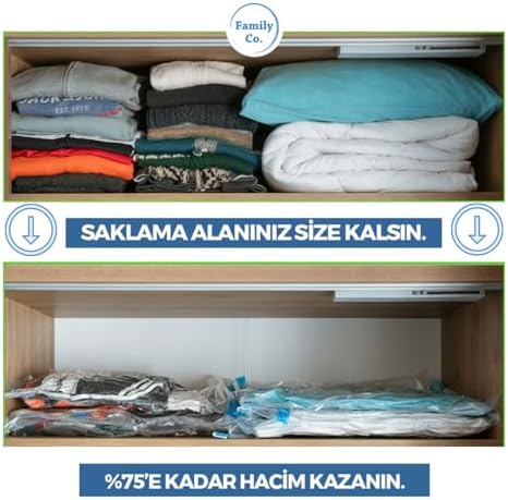 Alternative view of Co. Vakumlu Hurç Poşet Setleri 5 Parça 50x70-2, 60x80-2, 80x100-1