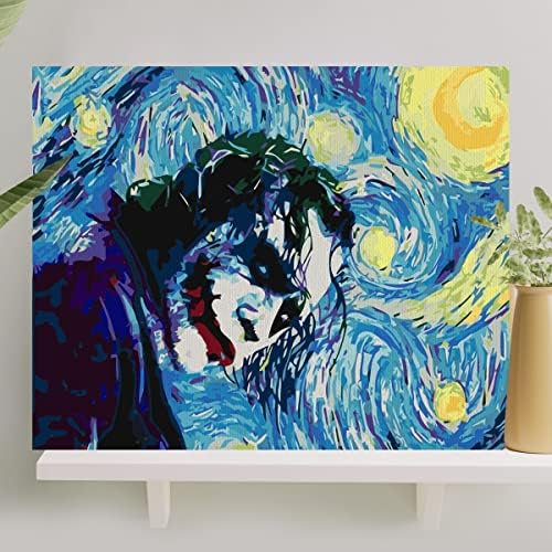 Hobi Sanat Sayılarla Boyama Tuval Seti Fırça Boya Dahil (Çıtalı) 40x50 CM -