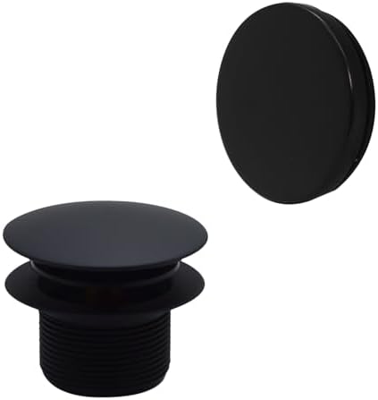 Westbrass D593ARK-62 Tesisatçı Paketi Banyo Atık Grubu Uç Burunlu Tahliye Tapası, Mat Siyah