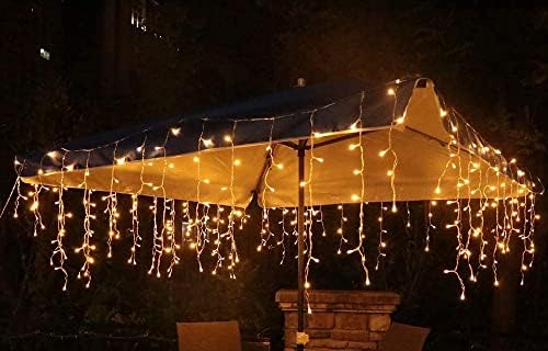 8 Fonksiyonlu Dekoratif Saçak Led Sarkıt Perde Led Eklenebilir Led Süsleme Led Led Işık Ledli Işık Yılbaşı Led Yılbaşı Işık Yılbaşı Süsü (4 Metre)