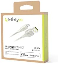 Alternative view of by - InstantConnect Kablo USB-A Lightning,Mavi,1.5m