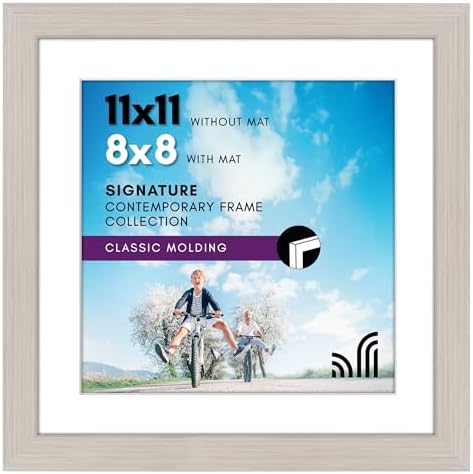 Alternative view of 11x11 Resim Çerçevesi Açık Ahşapta - 8x8 Mat ve 11x11 Ekranlar Matsız - Kırılmaz Camlı Kompozit Ahşap - Duvar için Yatay ve Dikey Biçimler