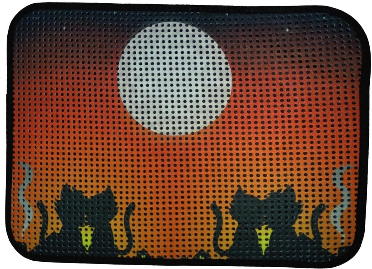 Miapet Elekli Desenli Kedi Tuvalet Önü Paspası 60 x 45 cm Gün Batımı
