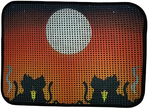 Alternative view of Miapet Elekli Desenli Kedi Tuvalet Önü Paspası 60 x 45 cm Gün Batımı