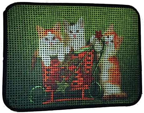 Alternative view of Miapet Elekli Desenli Kedi Tuvalet Önü Paspası 60 x 45 cm Yavru Kediler