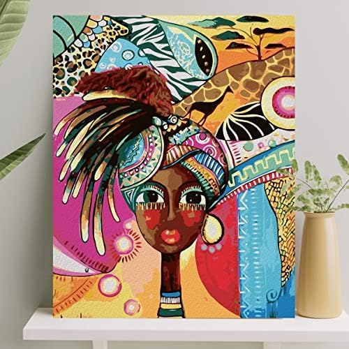 Hobi Sanat Sayılarla Boyama Tuval Seti Fırça Boya Dahil (Çıtalı) 40x50 CM - Karnaval
