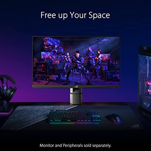 ROG Monitör Masa Montaj Kiti ACL01 Çoğu 24 "ila 49" PG ve XG Serisi Modelini Destekler, Olmayan Monitör, Montaj Tabanı, C kelepçesi, Hızlı ve Kolay Kurulum ile Uyumlu Değil
