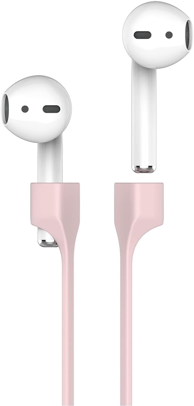 Mıknatıslı Kulaklık Askısı | AirPods ve TWS Kulaklıklarla Uyumlu Boyun Askısı, Silikon Kordon, Spor ve Günlük Kullanım İçin Düşme Önleyici Tutucu Pembe