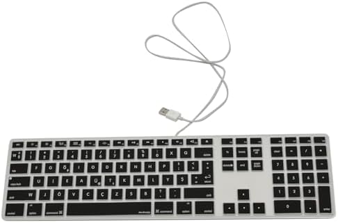 Alternative view of Keyboard 1 A1243 Türkçe F Klavye Koruyucu Silikon Kapak Ultra İnce Toz Sıvı Koruma Numerik Tuş Takımı Tam Uyum Keyboard Cover Lazer Kesim Siyah