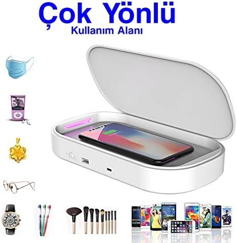 Alternative view of Kablosuz Şarj Aleti ve UV Maske Takı Sterilizasyon Kutusu Dezenfektan Cihazı