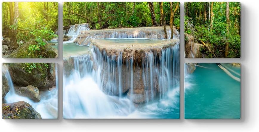 Tayland Şelale Manzarası 166 x 83-5 Parçalı