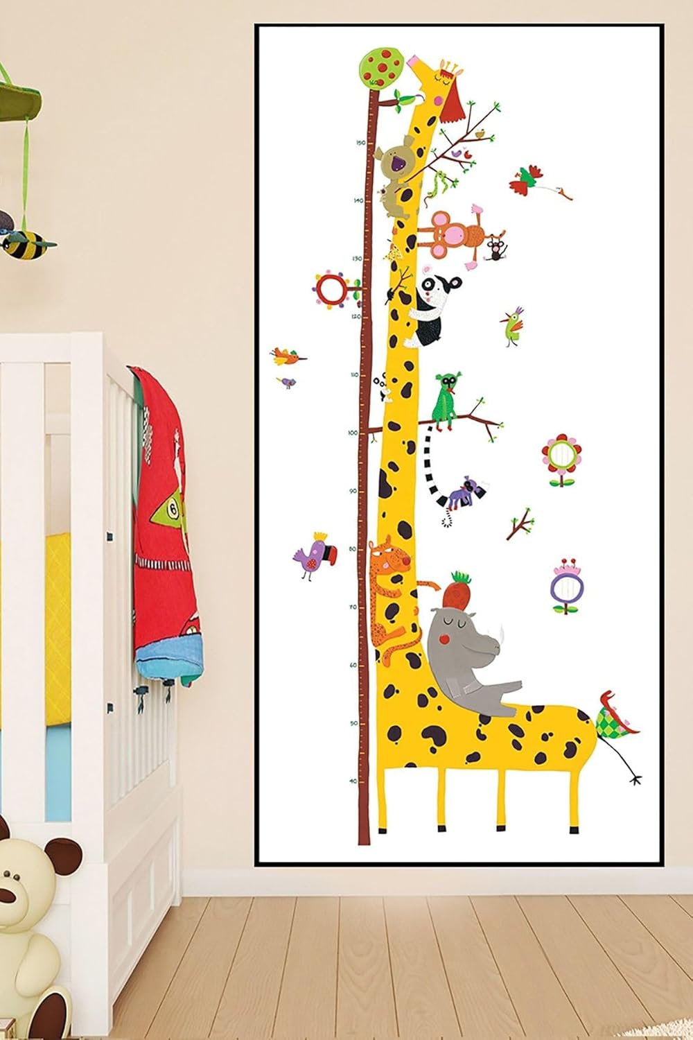 (pster21303) Hayvanlar Alemi Çocuk Boy Ölçer Poster